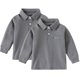 thumbnail image 1 of REDARER Boys Uniform Long Sleeve Polo, 2-Pack - for Little Boys & Big Boys,Size 4-5 Years, 1 of 6