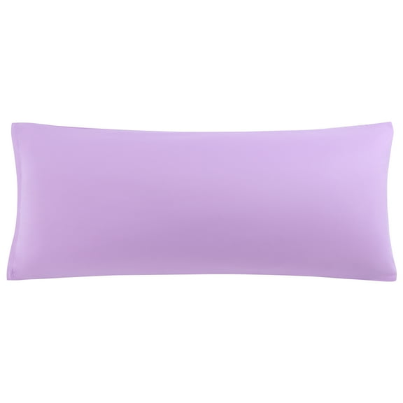 REGALWOVEN Zippered Body Pillowcase Soft Microfiber Long Pillowcase, Violet, Body(20"x48")