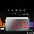 thumbnail image 2 of Reloj Digital TEMP Fecha 3 Alarmas Apagado Memoria Reloj de Mesa Alimentado por USB Siempre Encendido 12/24 H Modo Nocturno Reloj LED Azul, 2 of 5