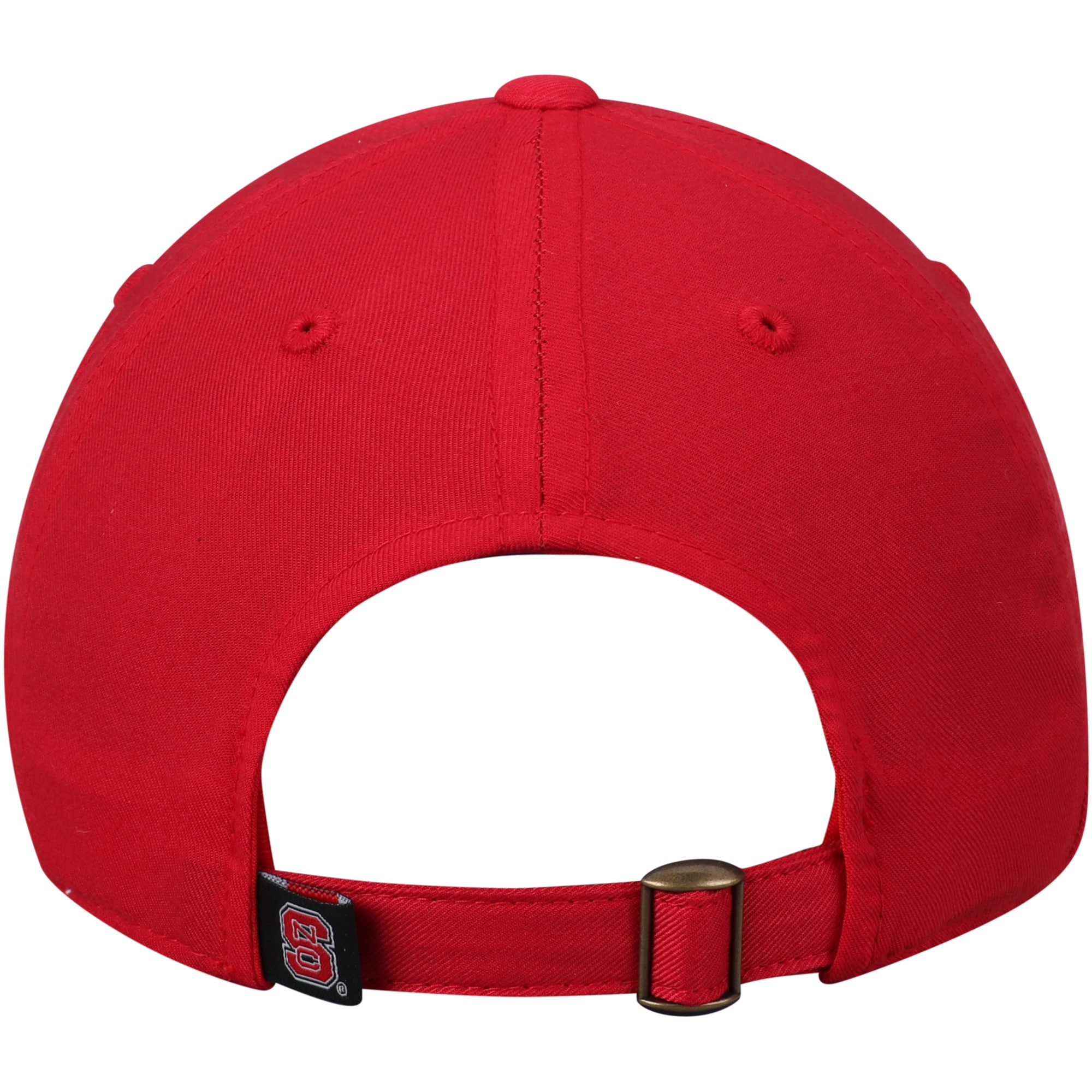 Men's Top of the World Red NC State Wolfpack Primary Logo Staple Adjustable Hat