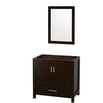 Wyndham Collection Sheffield 35" No Sink Wood Single Bathroom Vanity in Espresso