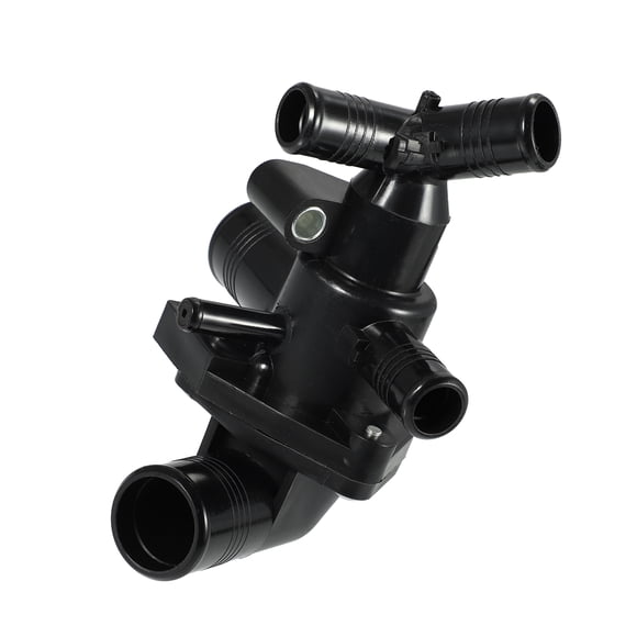 Engine Coolant Thermostat Housing Assembly for Ford Transit 2006-2014 1372334 Plastic Metal Black