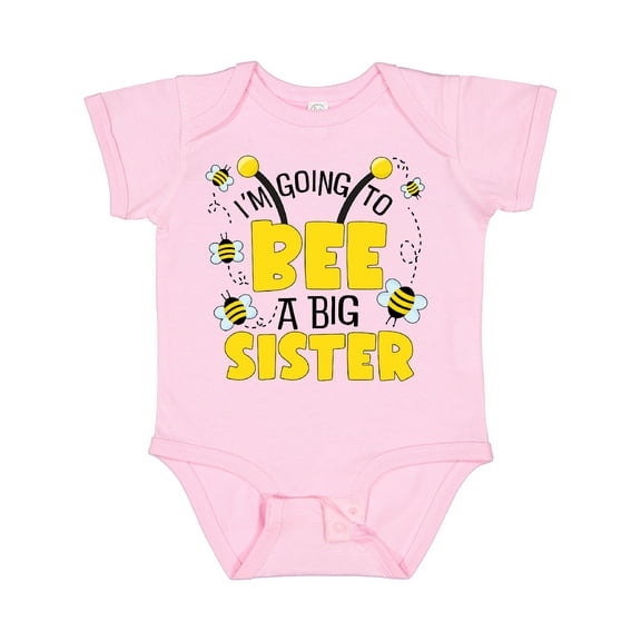 Inktastic I'm Going to Bee a Big Sister Girls Baby Bodysuit