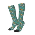 thumbnail image 2 of Easygdp Jungle Animals Soccer Socks Sport Knee High Socks Calf Compression Athletic Socks for Men and Women, 2 of 9