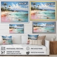 thumbnail image 4 of Designart "Tropical Escape at Green Beach I" Coastal Framed Wall Art Decor - Coastal Green Coastal Tropical Living Room Framed Canvas Art, 4 of 6