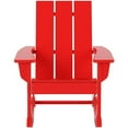 thumbnail image 3 of Parkdale Outdoor HDPE Plastic Adirondack Rocking Chair in Red, 3 of 8