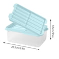 thumbnail image 3 of Premium Silicone Ice Making Mould, High Capacity Ice Storage Box With Integrated Ice Shovel, for Kitchen Beverage Preparation, Blue, 3 of 6