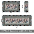 thumbnail image 2 of Boho Kitchen Rug Anti Fatigue Mats for Kitchen Floor Kitchen Rugs Bohemia Paisley Style Memory Foam Kitchen Mat Cushioned PVC Leather Kitchen Rug Set, 17.3x28+17.3x47 inchs, 2 of 6