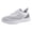 Grey, variant on Modisza Breathable Running Sneakers for Women Men Lightweight Mesh Hiking Shoes Lace Up Memory Foam Outdoor Sports Shoe Black Size 8.5