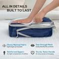 thumbnail image 6 of DAKIMOE Packing Cubes Travel Bags Set of 6 with Shoe Bag Travel Accessories Extra Large Compression Packing Cube for Luggage Suitcase Travel Essentials Mesh Waterproof Lightweight Navy Blue, 6 of 7