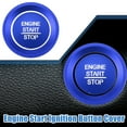 thumbnail image 2 of Unique Bargains Engine Start Stop Ignition Button Overlay Cover Decal for Honda Accord 2018-2022 Aluminum Alloy Blue, 2 of 6