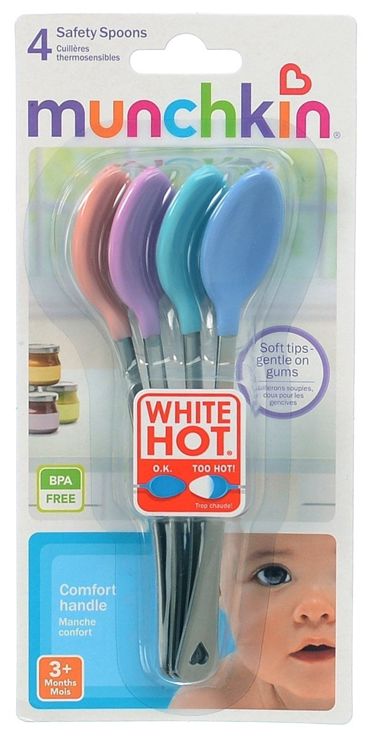 Munchkin White Hot Safety Spoon - 8 Count