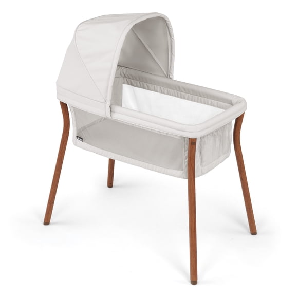 Chicco LullaGo® Anywhere LE Moisés Portátil, Moisés para Bebé que Ahorra Espacio con Dosel, Colchón Impermeable y Sábana Ajustable, Moisés de Viaje para Bebé Incluye Bolsa de Transporte | Sereno/Beige
