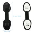 thumbnail image 4 of Unique Bargains 2pcs Universel PVC Sangle Poignée Patchs Porter Poignée de Préhension pour Paddle Board Bateaux Gonflables Canoë Kayak Noir, 4 of 6