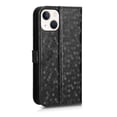 thumbnail image 4 of ELEHOLD Wallet Case foriPhone XR,PU Leather +TPU With Shockproof Kickstand Crad Slot Strap Case for iPhone 13 Mini 5.4 inch,Black, 4 of 7