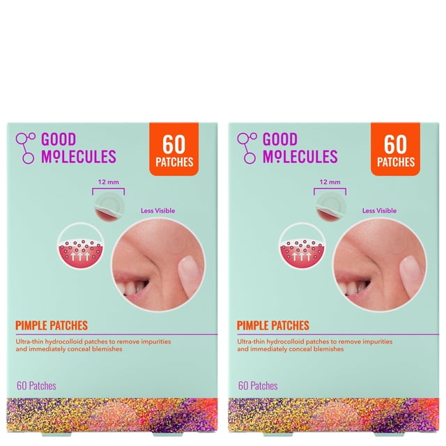 Pimple Patches Good Molecules, paquete de 2, 120 parches