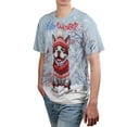 thumbnail image 4 of Hello Winter Boston Terrier Smiling in Red Scarf Hat Welcome Christmas All Over Print 3D Shirt Unisex Merch Gentleman Dog Lover Gifts - 00017, 4 of 6