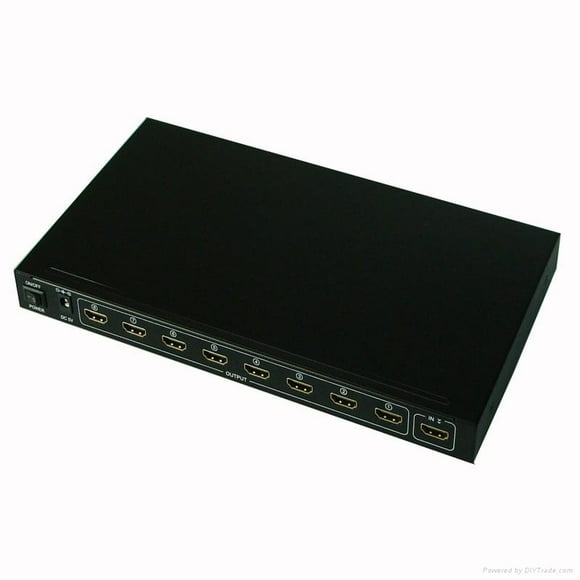 HYFAI Séparateur 8 PORTS HDMI 1.4 avec 3D Complet et 4KX2K(340MHZ)