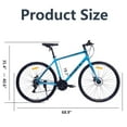 thumbnail image 6 of iYofe Hybrid Bike 700C for Men and Women, Shimano 21 Speed Road Bike, 85% Pre-assembled, City Bike Commuter Bike, Black, 6 of 6