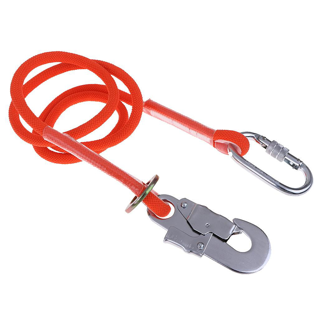 12mm Safety Harness Lanyard Strap Fall Protection Aerial Rock Climbing Sling 
