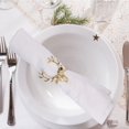 thumbnail image 4 of HWZWT 4pcs Christmas Napkin Rings Gold Deer Head Napkin Holder Metal Napkin Buckle for Cloth Napkins Party Wedding Table Decoration Daily Use Gold Creative, 4 of 5
