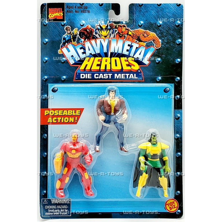 Marvel Comics Heavy Metal Heroes Die Cast Action Figures 1999 Toy