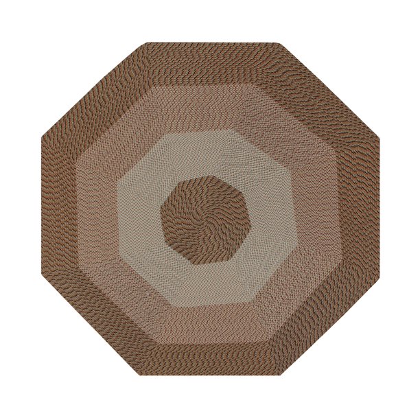 Better Trends Country Braid Reversible Indoor Area Utility Rug 100