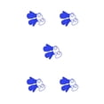 thumbnail image 1 of Guantes para Niños Sonducket 1 Par Manopla de Punto Cielo Azul 5Conjunto, 1 of 6