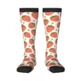 thumbnail image 2 of Picia Women Crew Soft Moisture-wicking Socks Hand Drawn Strawberry Pattern Design Cotton Socks, One Size fit All, 2 of 9