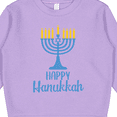 thumbnail image 3 of Inktastic Happy Hanukkah with Blue Menorah Toddler Sweatshirt, 3 of 4