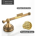 thumbnail image 5 of ABPETE Antique Brass Toilet Paper Holder, Brass Towel Ring Oval, Hand Towel Holder Bathroom Accessories Wall Mounted Vintage 2 Pieces, 5 of 7