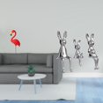 thumbnail image 2 of Escultura de jardín familiar de flamenco y conejo, adorno para centro de mesa de exhibición de patio de vacaciones de primavera, 2 of 8