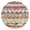 Mixed Ethnic Pattern, variant on Vibrant Floral Pattern Round Fitted Tablecloth with Elastic Edge,Dining Table Cover Waterproof,Outdoor Round Tablecloth for Camping,Dining,Indoor and Outdoor