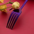 thumbnail image 4 of Hammered Salad Forks Set of 12, Dessert Forks Stainless Steel Silverware Flatware Forks, Appetizer Dessert Forks Utensils Dinnerware Mirror-Polished -Purple- 6.7 Inches, 4 of 8
