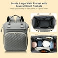thumbnail image 4 of Bolsa de pañales portátil Mochila de gran capacidad Resistente al agua Viaje Bebé Enfermería Leyfeng  Mochila, 4 of 7