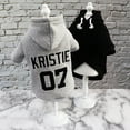 thumbnail image 4 of Pet Artist Pet Dog Hoodie Clothes Custom Personalized Name Number ID Warm Sweatshirt XS-5XL, 4 of 13