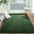 thumbnail image 2 of Noahas Soft Fluffy Area Rug for Living Room Bedroom Shaggy Accent Carpets for Kids Girls Rooms,6'x9',Deep Green, 2 of 8