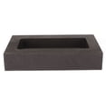 thumbnail image 4 of Molde de lingote de grafito, crisol de molde de refinación de metal para fundición de aluminio, 115 x 53 x 18 mm, 2000 g de oro, 4 of 5