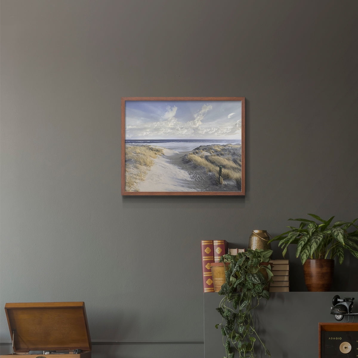 Aisle Marker by Mike Calascibetta - Restickable Framed Giclée Print