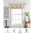 thumbnail image 6 of Botanical Floral Curtain Valance for Windows/Living Room/Kitchen/Bathroom/Café, Short Rod Pocket Tier Curtain Window Treatment Panel Retro Purple Pink Yellow Wildflowers Topper Curtain 60''x18'', 6 of 6