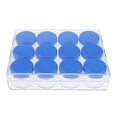 thumbnail image 2 of 12-Slots 15g Caja de almacenamiento de joyas de plástico transparente Hoard Beads Nail Glitter Case Azul Colcomx Frascos de almacenamiento vacíos, 2 of 8