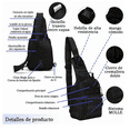 thumbnail image 2 of Mochila Táctica Multifunción Mochila Cuerpo Cruzada Campismo, 2 of 5