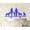 Glitter Blue, variant on "Custom Family Cake Topper With Dogs Silhouette Wedding Cake Topper Cake Decorations Option Available 6""-7"" Inches Wide"