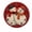 FFclock080, variant on ZXCXRQFa Silent Clocks Cute Red Ladybug Pattern Wall Clock Battery Operated Non Ticking Silent Analog Rustic Farmhouse Round Clock Wood Decor for Home Kitchen Living Room Bathroom
