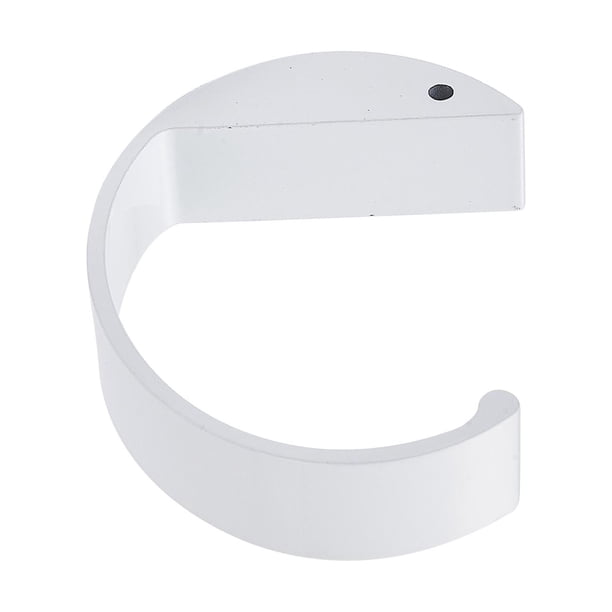 Gancho para bolso de oficina, gancho para mochila, extraíble, de aluminio, multifuncional, para mesa y escritorio. Blanco