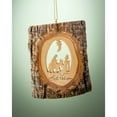 thumbnail image 4 of Earthwood 166716 Olive Wood Ornament - Bark with Flight to Egypt - 4 in., 4 of 4