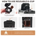 thumbnail image 3 of Tazas K reutilizables Filtros de café K Cup recargables para cafetera (1PCS), 3 of 4