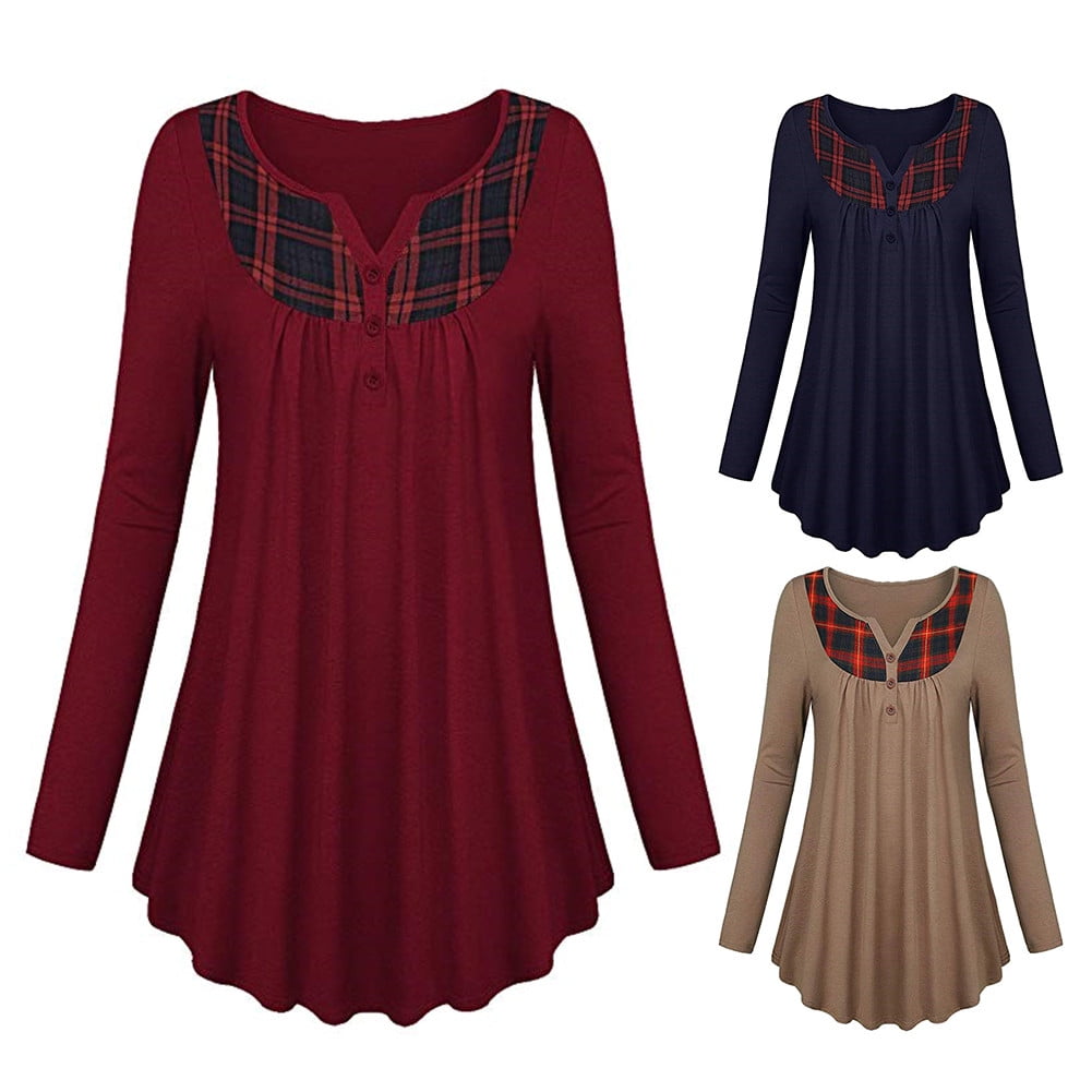 formal tunic tops plus size