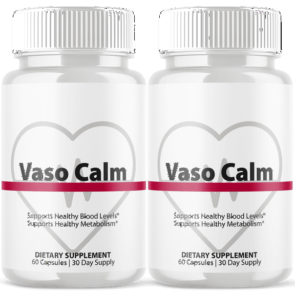 Vaso Calm Blood Support Pills Advanced Formula Vitamin Supplement VasoCalm 120 Capsules
