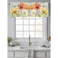 thumbnail image 4 of Vintage Spring Floral Curtain Valances for Windows, Watercolor Pastoral Summer Botanical Kitchen Valance Window Treatment, Light Filtering Block Curtains for Bathroom/Bedroom/Living Room 42'' x 12'', 4 of 9